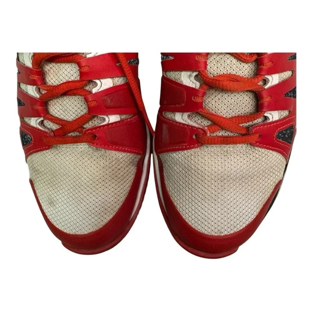Nike‎ Zoom Vapor ID Custom Red White Tennis court Shoes Size 8.5